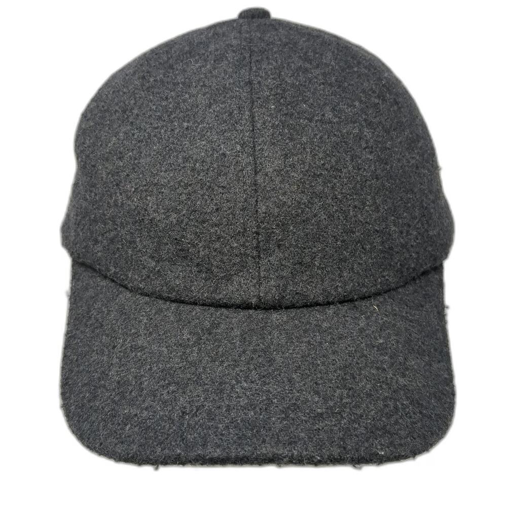 Crown Cap Baseball Cap Gray L Ear Flaps Wool Blend Quilted Lining Winter Hat